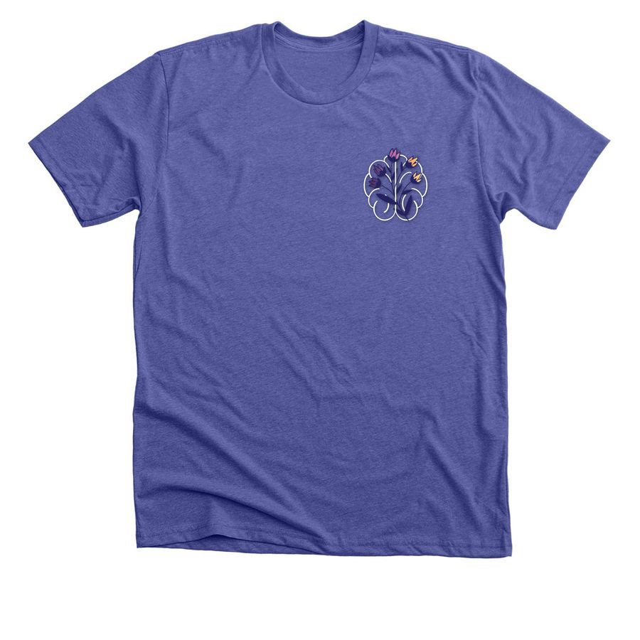 Wired to Bloom Basics 2.0, a Heather Lapis Premium Unisex Tee