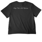 Meet Lion King, a Dark Grey Women's Heavyweight Tee (back-view)