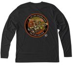 MFE/Props Shop Patch, a Vintage Black Triblend Long Sleeve Tee (back-view)