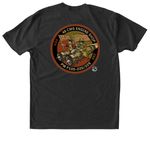 MFE/Props Shop Patch, a Vintage Black Triblend Unisex Tee (back-view)