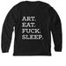 Simple Life, a Solid Black Blend Premium Long Sleeve Tee