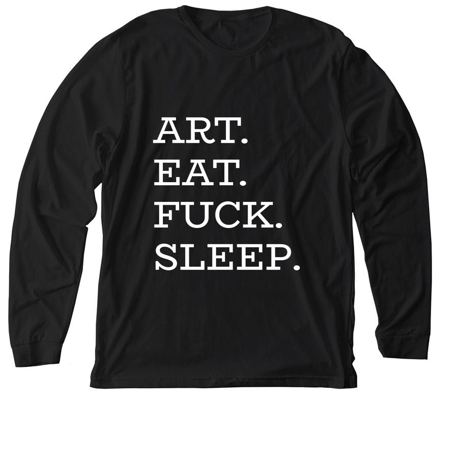 Simple Life, a Solid Black Blend Premium Long Sleeve Tee