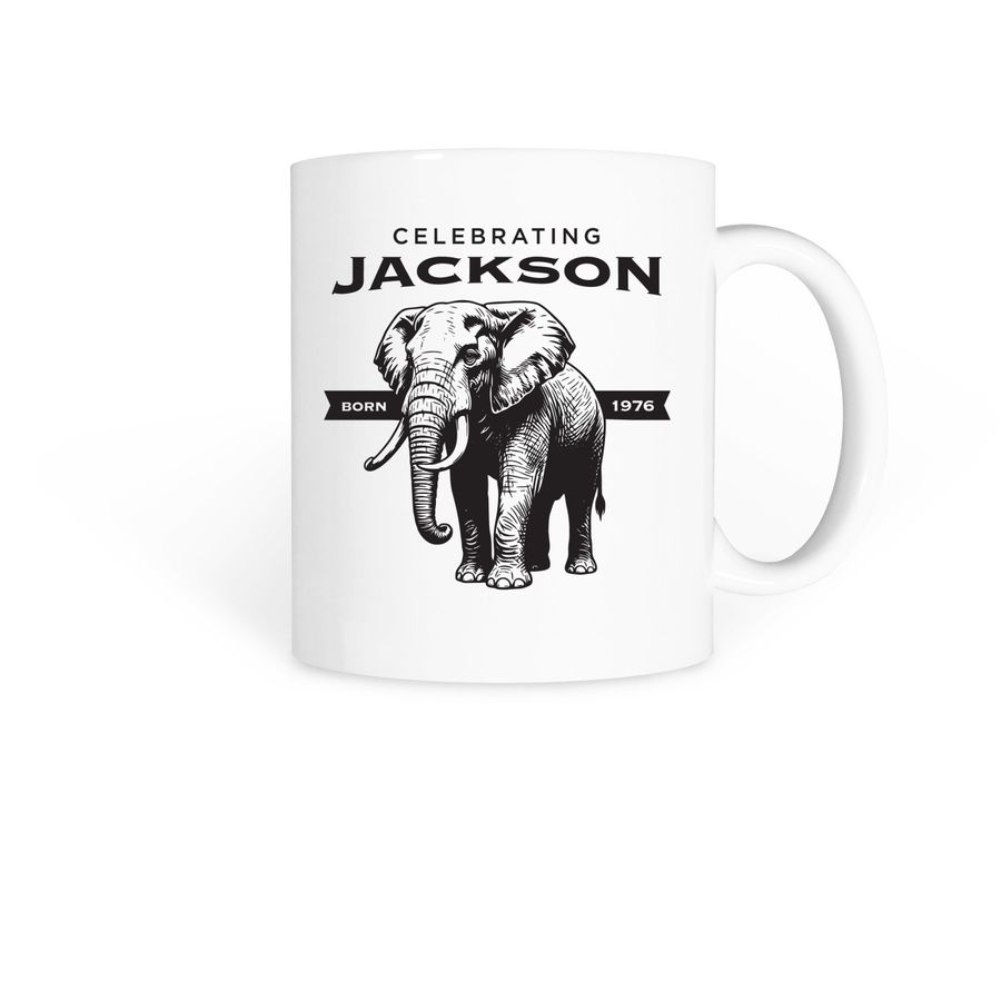 Jackson mug, a White Coffee Mug
