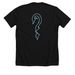 UNKNOWN, a Solid Black Blend Premium Unisex Tee (back-view)