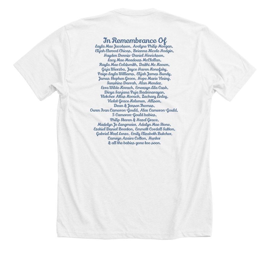 October Awareness Shirts Batch 26, a Solid White Blend Premium Unisex Tee (back-view)