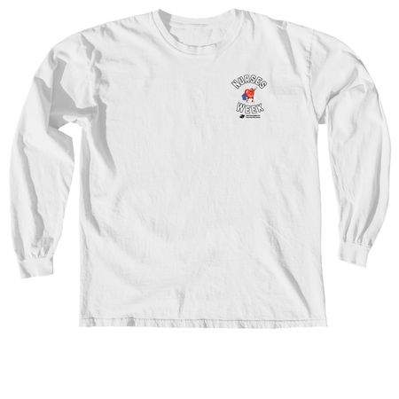 NFNE Nurses Week Apparel, a White Comfort Colors Long Sleeve Tee