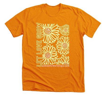 Loving Yogis, a Heather Orange Premium Unisex Tee