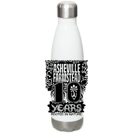 10 year logo water bottles!, a White Stainless Steel Water Bottle