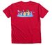 Dog Days of Summer, a Heather Red Premium V-Neck Tee (back-view)