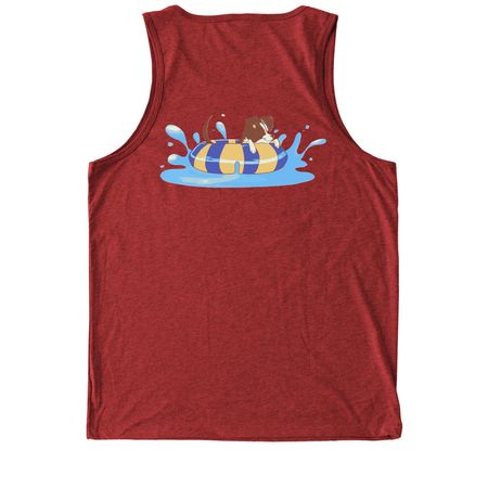 Dog Days of Summer, a Rise Up Red Allmade Eco Triblend Tank