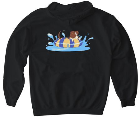 Dog Days of Summer, a Black Gildan Softstyle Pullover Hoodie