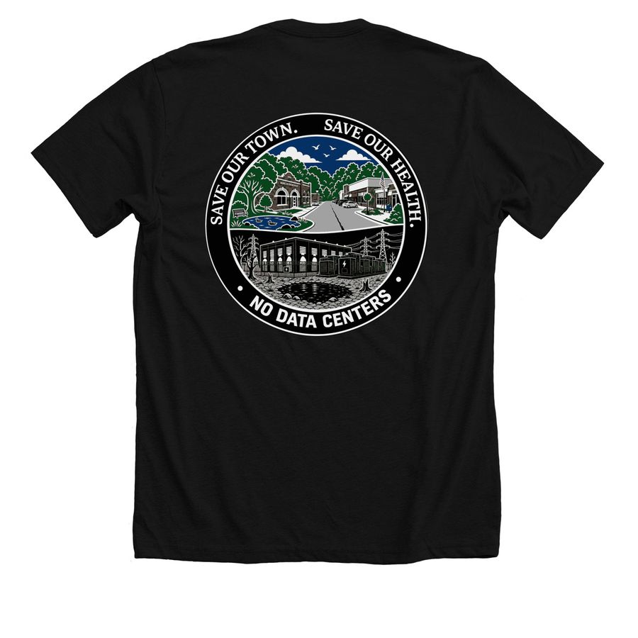 Fight for Edgerton&nbsp;Environment and Residents&nbsp;, a Solid Black Blend Premium Unisex Tee (back-view)