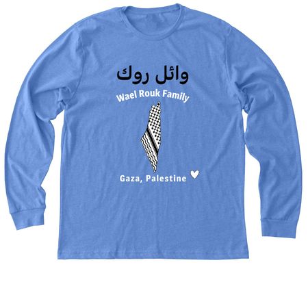 Wael Rouk, a Heather Columbia Blue Premium Long Sleeve Tee