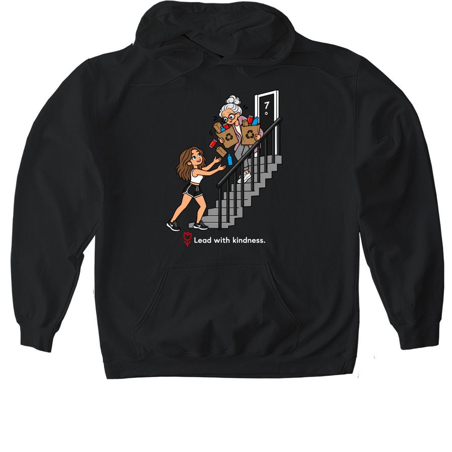 Carole & Heid Side by Side, a Black Gildan Softstyle Pullover Hoodie