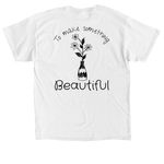 It takes time, a White Classic Unisex Tee (back-view)