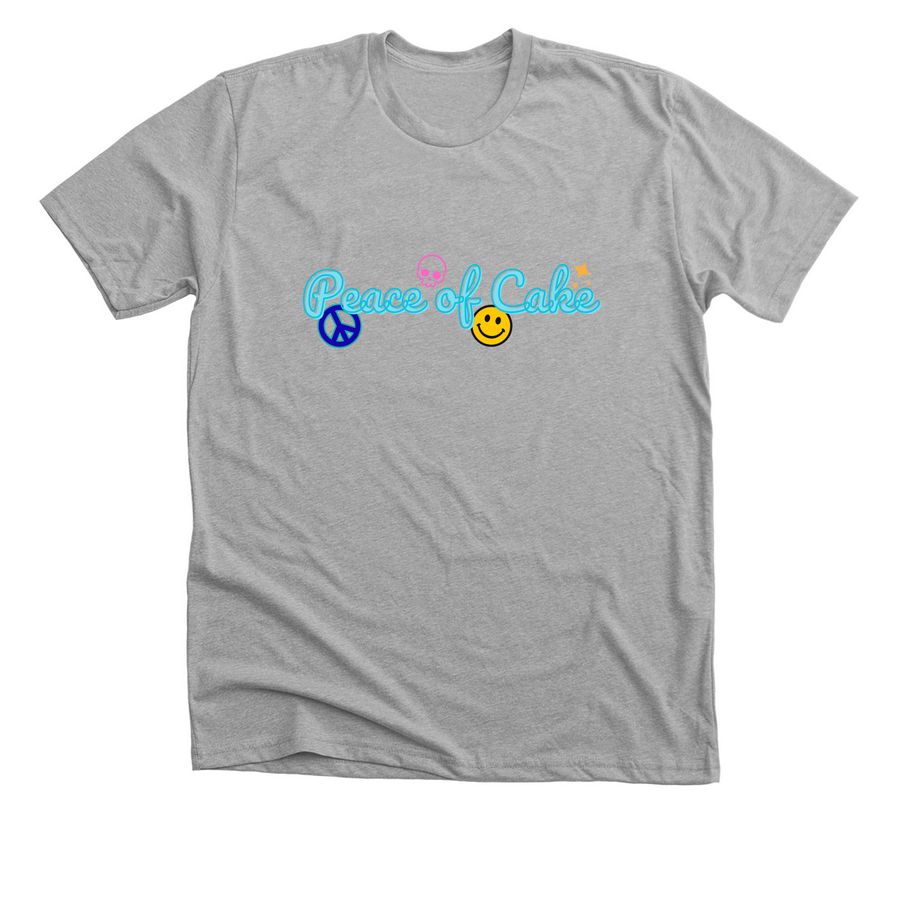 Peace of Cake, a Athletic Heather Premium Unisex Tee
