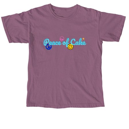 Peace of Cake, a Berry Comfort Colors Unisex Tee