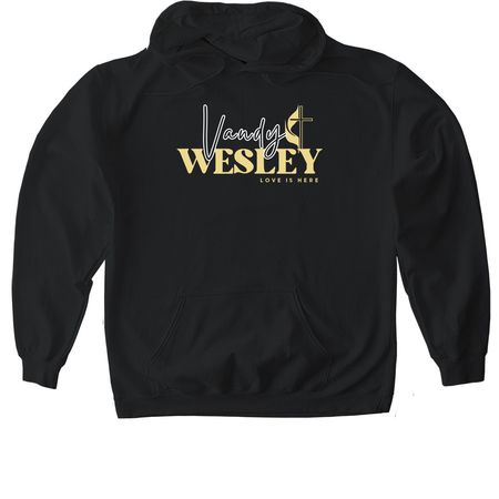 Vandy Wesley Logo Shirt, a Black Gildan Softstyle Pullover Hoodie