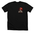 Not Everything You Light the Way for.., a Solid Black Blend Premium Unisex Tee (back-view)