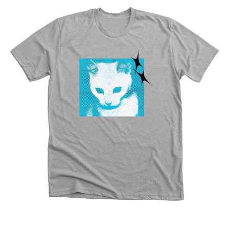 Blue kitty, a Athletic Heather Premium Unisex Tee