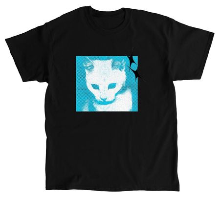 Blue kitty, a Black Classic Unisex Tee