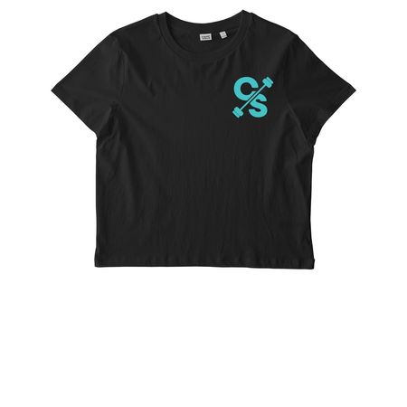 Collective Strength Blue Classic Logo, a Black Stanley/Stella Women?s Stella Muser Tee
