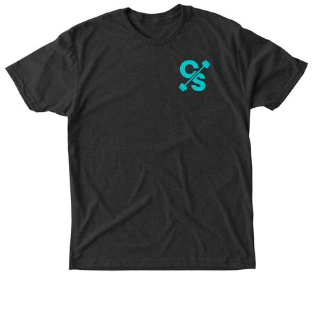 Collective Strength Blue Classic Logo, a Vintage Black Triblend Unisex Tee