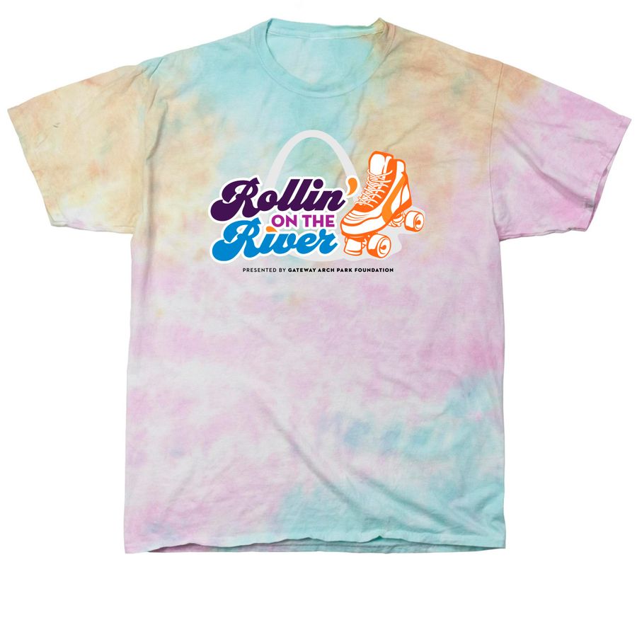 Rollin' on the River Tee Shirts & Tanks, a Snow Cone Classic Tie Dye Tee