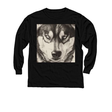 For the big kids, a Black Youth Long Sleeve Tee