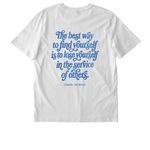 Service Beyond the Sale, a White Stanley/Stella Unisex Creator 2.0 Tee (back-view)