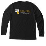 Golden Oldies Signature Merch, a Solid Black Blend Premium Long Sleeve Tee (back-view)