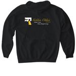 Golden Oldies Signature Merch, a Black Gildan Softstyle Pullover Hoodie (back-view)
