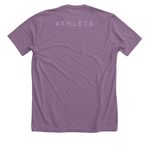 OPS Competition Tee (Lavender), a Heather Purple Premium Unisex Tee (back-view)