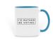 I'd Rather Be Voting Mug, a Light Blue Two-Tone Ceramic Mug
