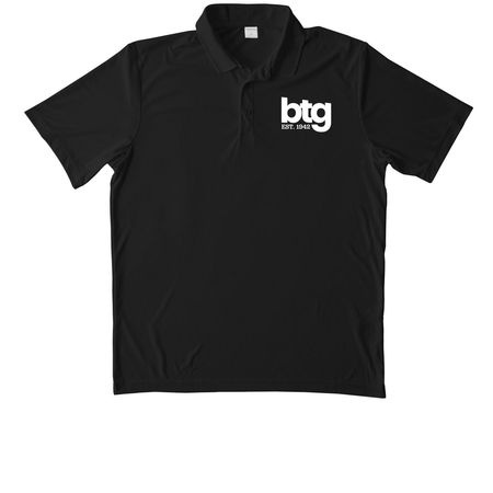 BTG Performance Wear, a Black Unisex Performance Polo