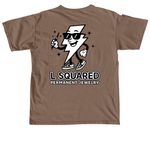 L Squared Merch, a Espresso Comfort Colors Unisex Tee (back-view)