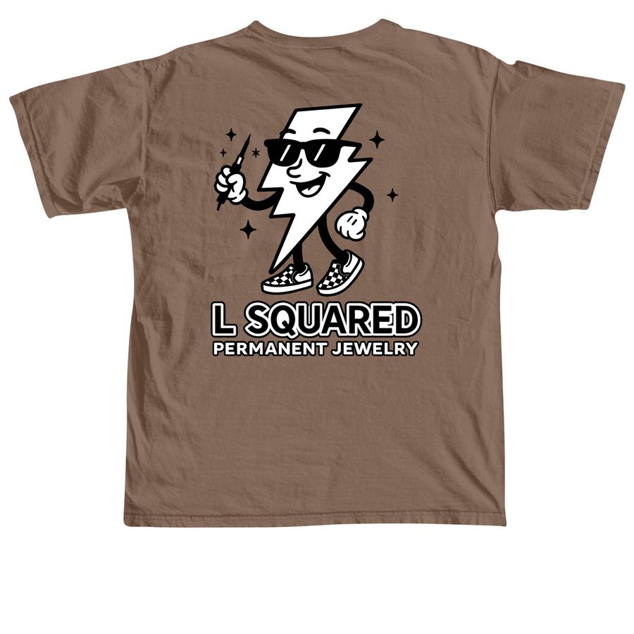 L Squared Merch, a Espresso Comfort Colors Unisex Tee (back-view)