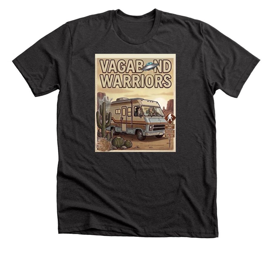 VAGABOND WARRIORS&nbsp;, a Dark Grey Heather Premium Unisex Tee