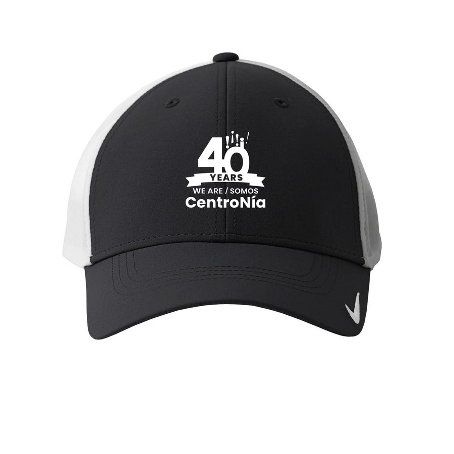 40 Anniversary Hat Collection, a Black/ White Printed Nike Dri-FIT Legacy Performance Cap