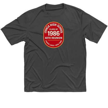 Ithaca High School Class of '86 Fundraiser, a Iron Grey Classic Performance Tee