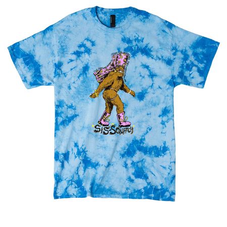 Sis-Squatch T-Shirts, a Sky Blue Crystal Tie Dye Tee
