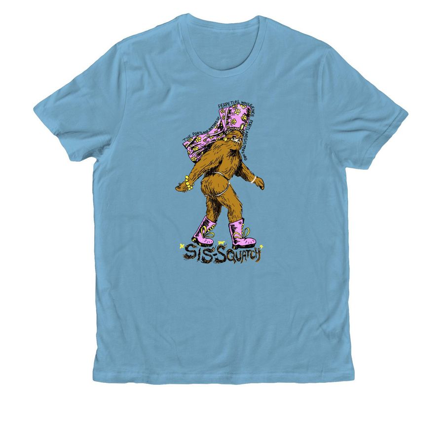 Sis-Squatch T-Shirts, a Arctic Blue Allmade Organic Cotton Unisex Tee