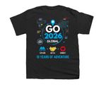 Blue Bird Go 2026 Global ALT, a Black Youth Unisex Tee (back-view)