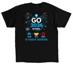 Blue Bird Go 2026 Global ALT, a Black Classic Unisex Tee (back-view)