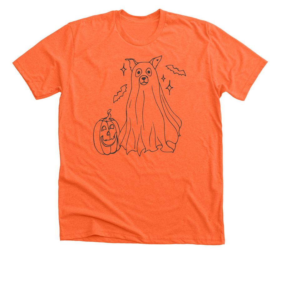 A Eugene Halloween, a Heather Orange Premium Unisex Tee
