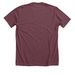 STS is My Alibi, a Heather Maroon Premium Unisex Tee (back-view)