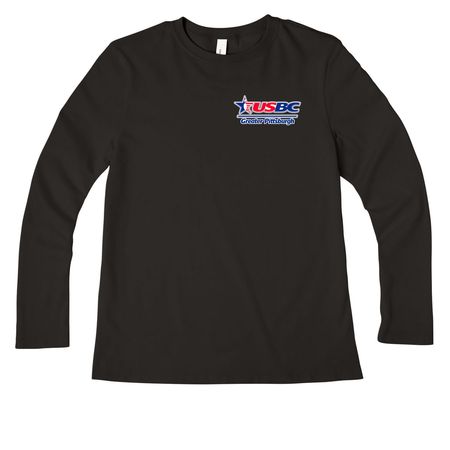 Gr Pittsburgh USBC Small Logo, a Black Women?s Premium Long Sleeve Tee