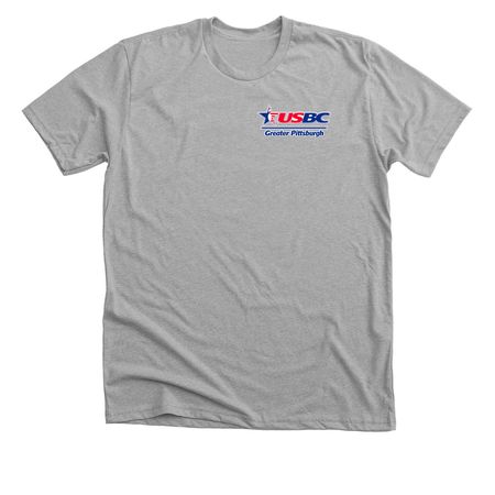 Gr Pittsburgh USBC Small Logo, a Athletic Heather Premium Unisex Tee