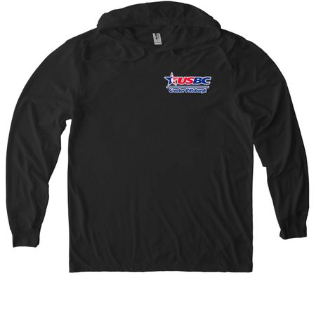 Gr Pittsburgh USBC Small Logo, a Space Black Allmade Eco Triblend Hoodie Tee