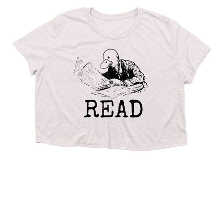 Vladuckmir Lenin&nbsp;, a Heather Dust Women?s Flowy Cropped Tee